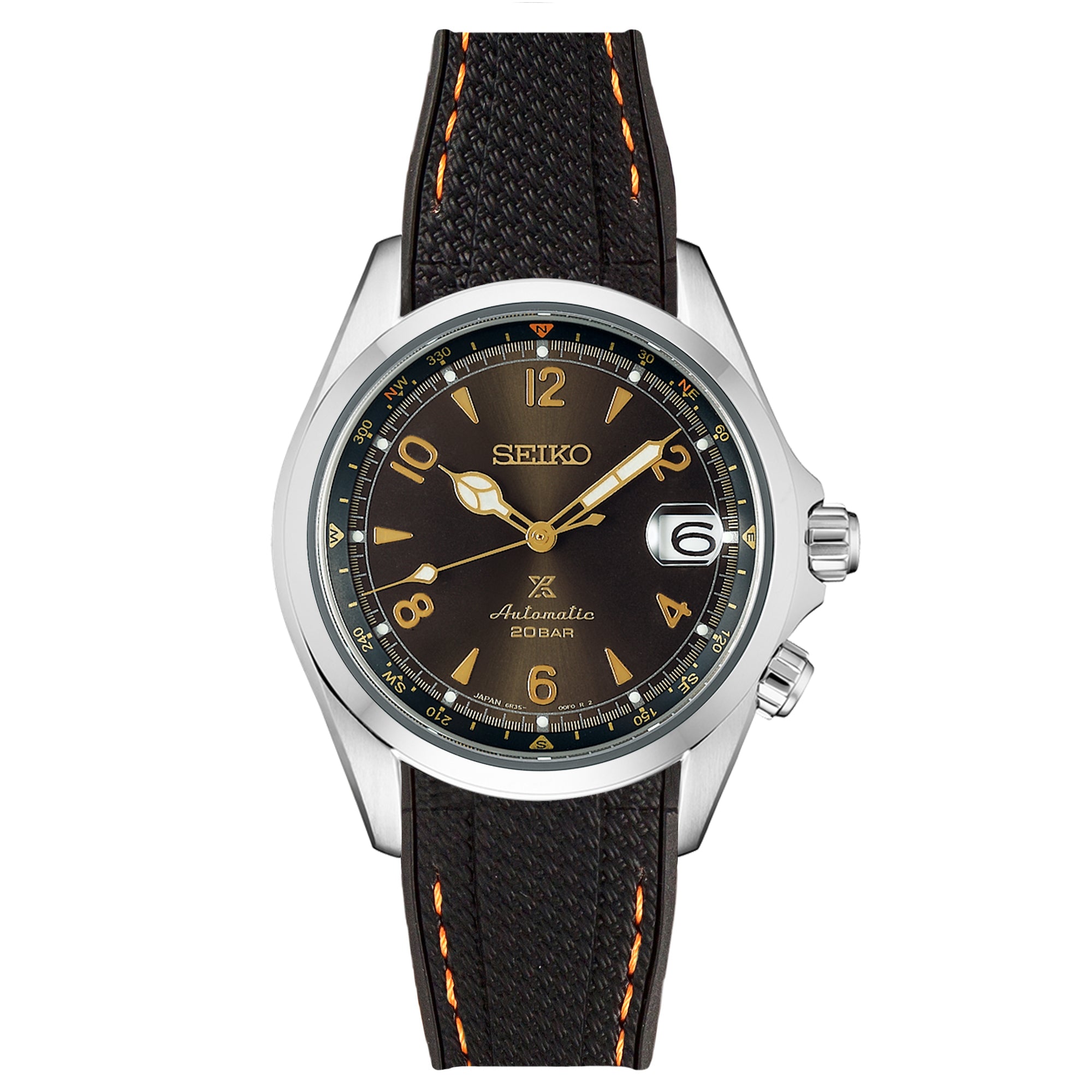 #color_black with orange stitch