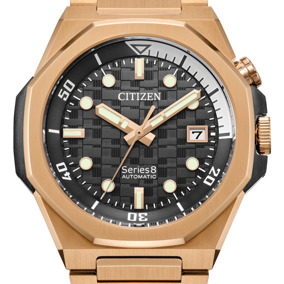 Citizen NB6069-53H NB6069 Series 8 Mechanical Gray Dial Made in Japan Watch -Citizen