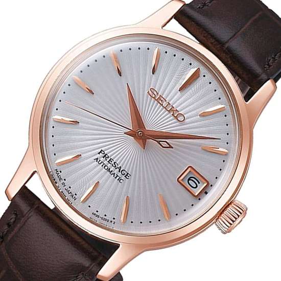 Seiko Womens Presage SRP852J1 SRP852 SRP852J Cocktail Leather Japan Watch