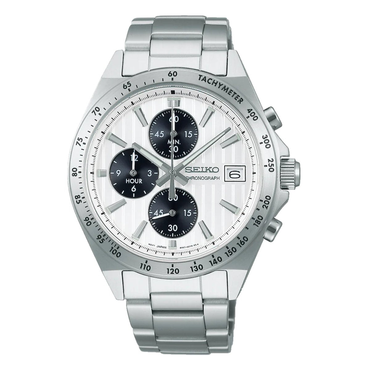 Seiko SBTR039 SBTR039J Selection S-Series Chronograph Grayish White Dial Watch -Seiko