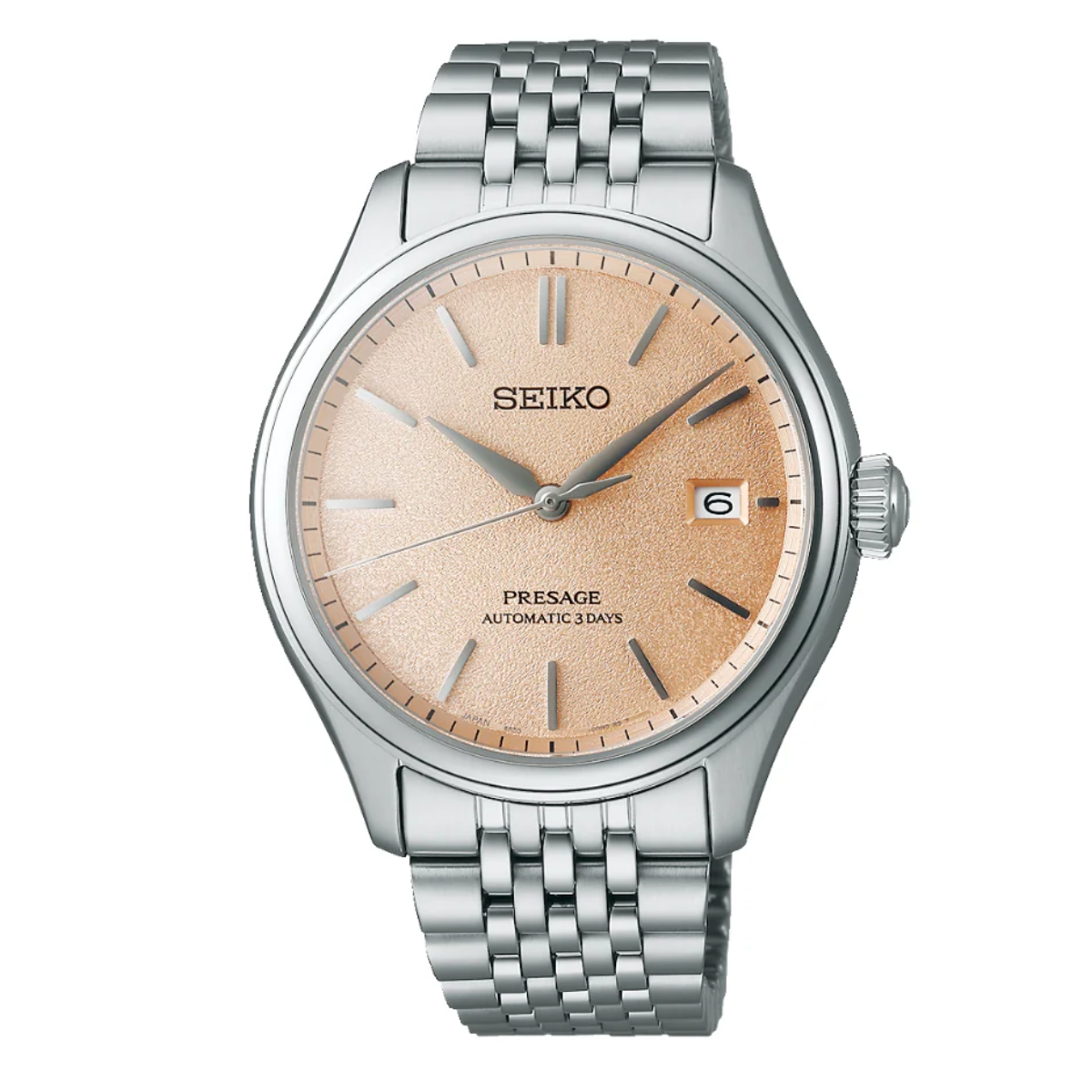 Seiko Presage Classic 'ARAIGAKI' SPB467J1 SPB467 SPB467J Salmon Dial Mens Watch
