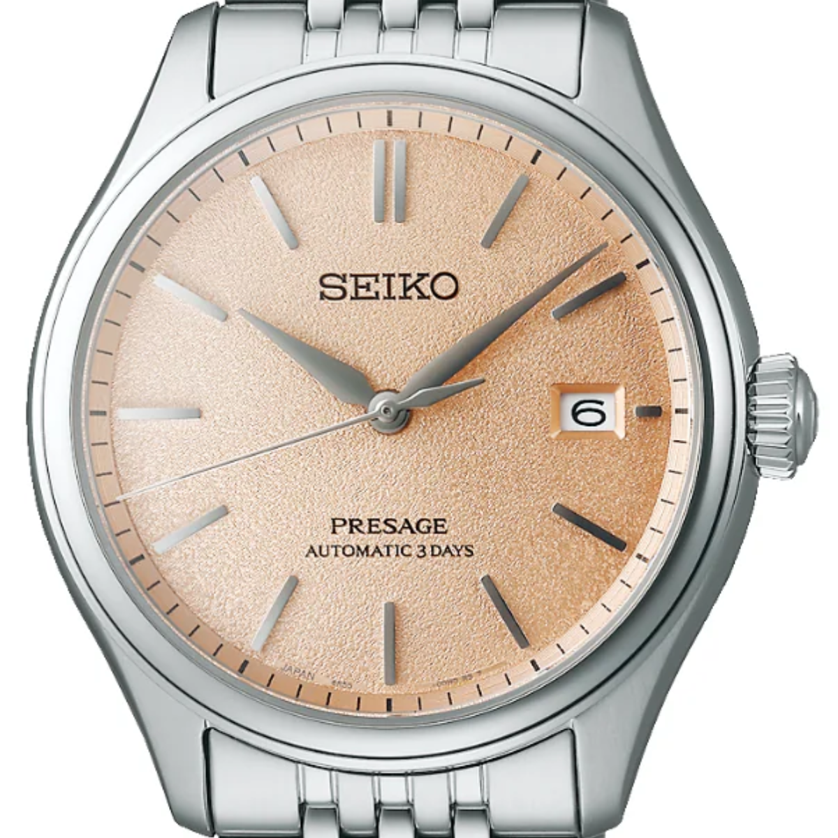 Seiko Presage Classic 'ARAIGAKI' SPB467J1 SPB467 SPB467J Salmon Dial Mens Watch