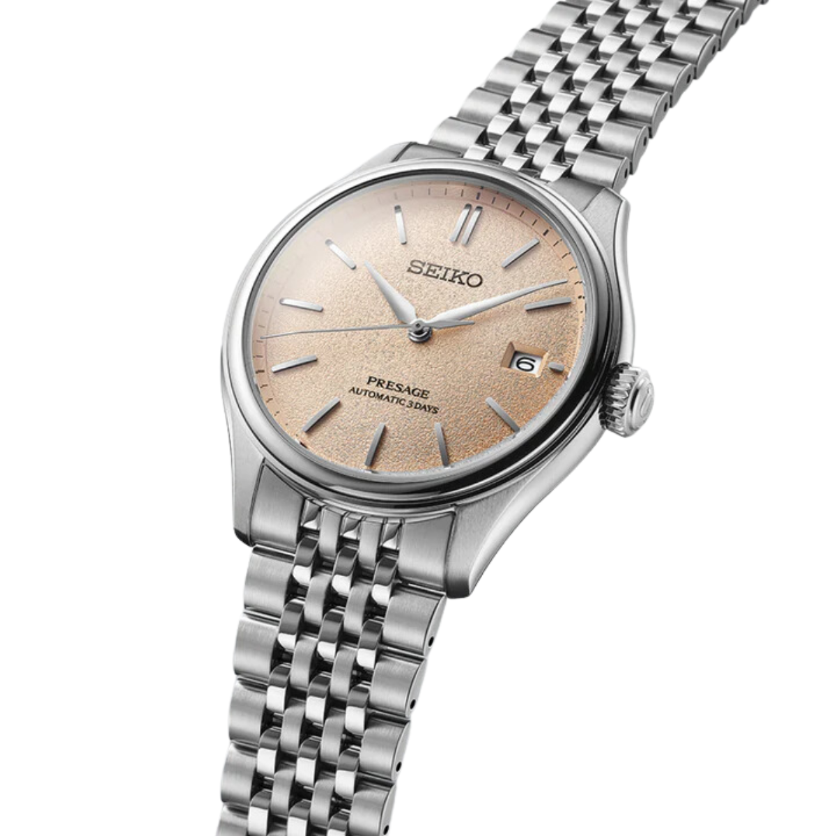 Seiko Presage Classic 'ARAIGAKI' SPB467J1 SPB467 SPB467J Salmon Dial Mens Watch