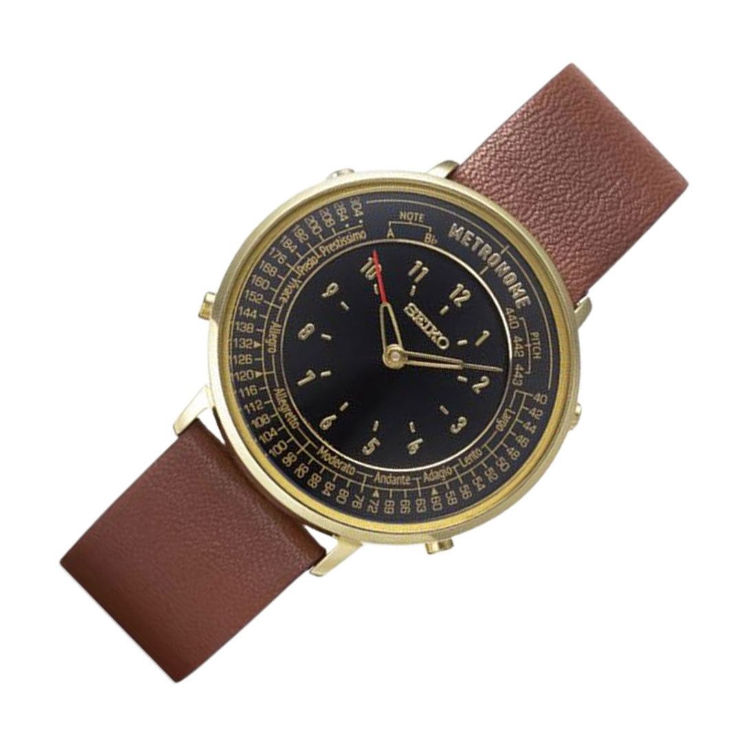 Seiko SMW001A Metronome Black Dial Analog Quartz Watch