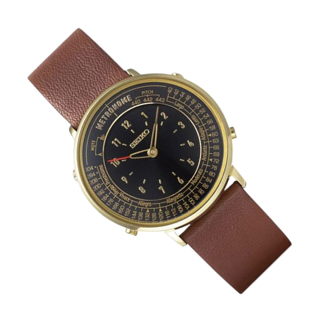 Seiko SMW001A Metronome Black Dial Analog Quartz Watch