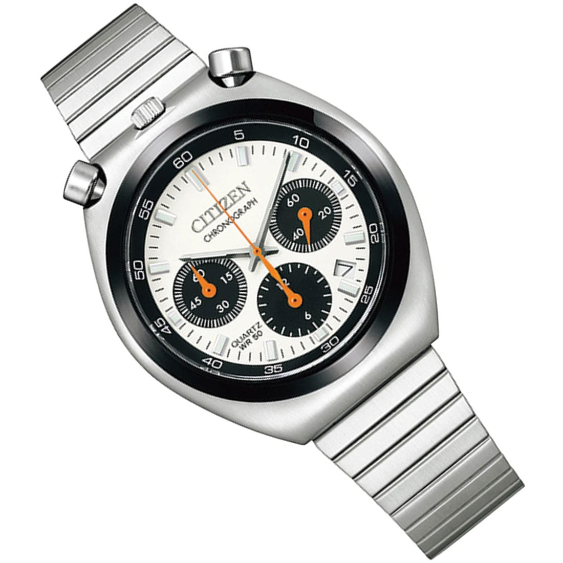 Citizen AN3660-81A Bullhead Chronograph White Dial Mens JDM Watch -Citizen
