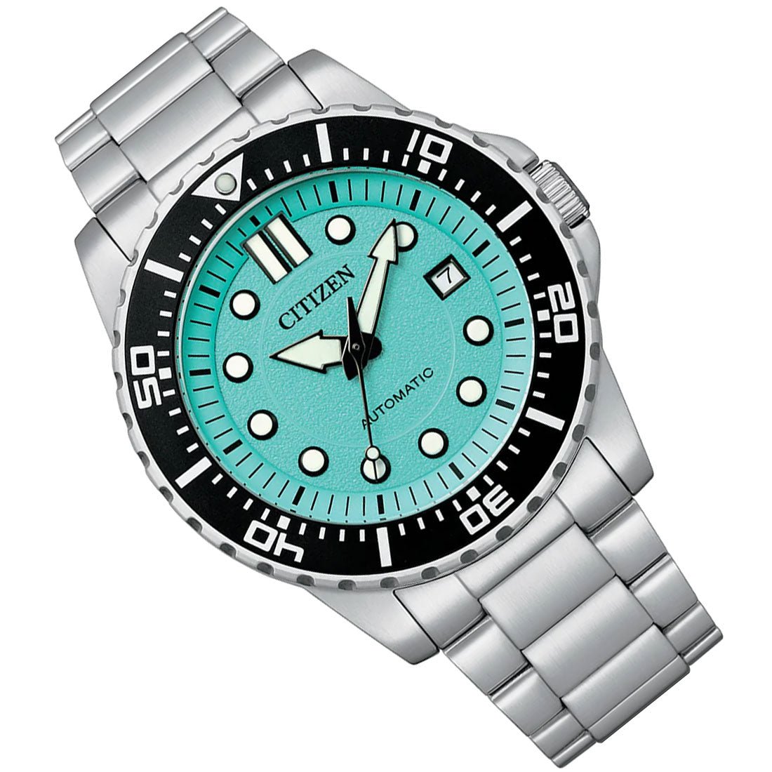 Citizen Automatic Urban NJ0170-83X Cyan Dial Stainless Steel Sports Watch -Citizen
