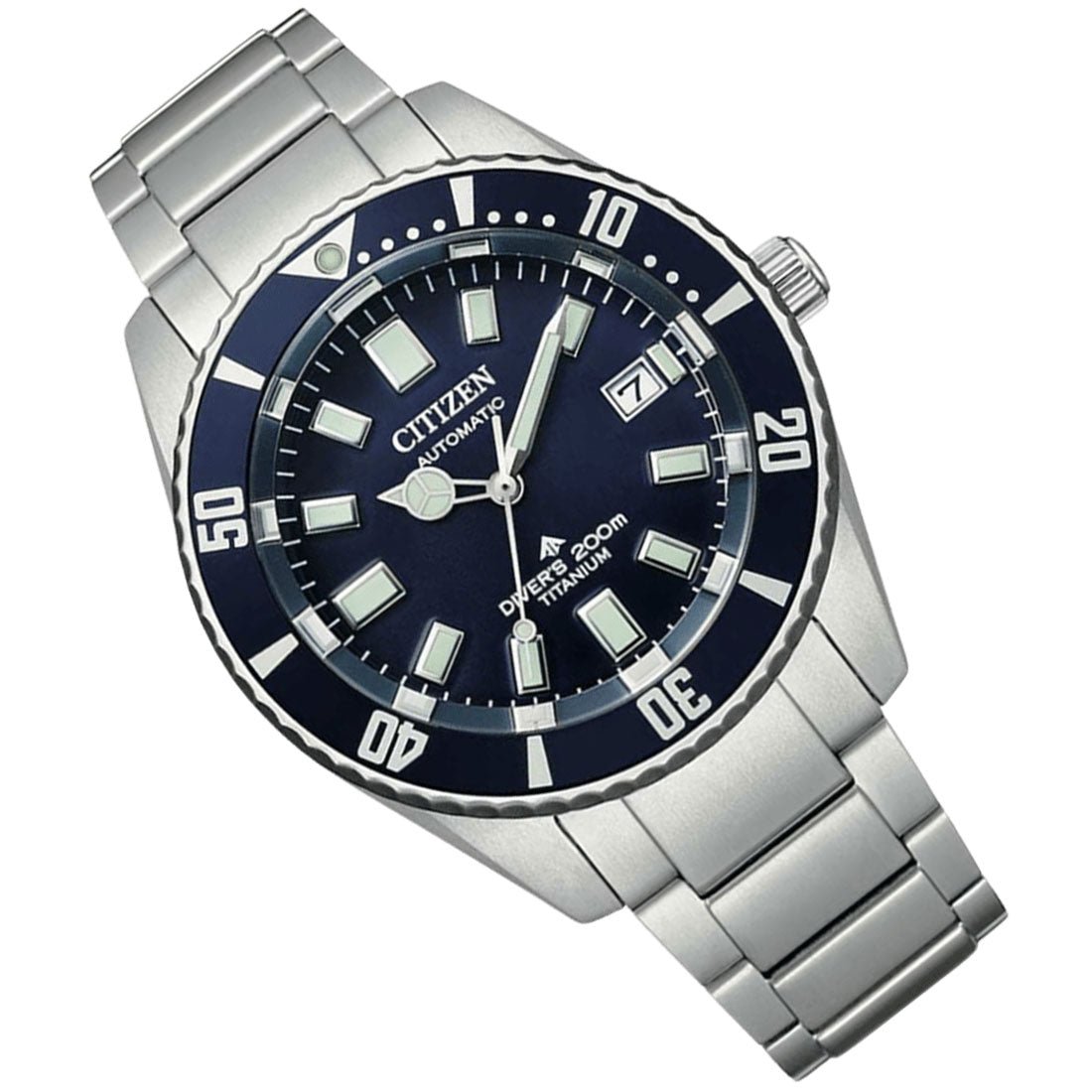 Citizen Promaster Marine Titanium NB6021-68L Diving Blue Dial Mechanical Watch -Citizen