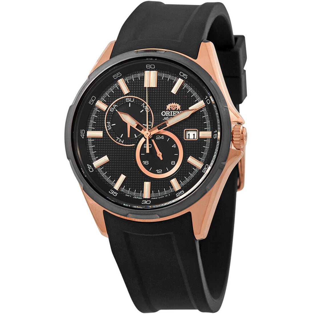 Orient Automatic RA-AK0604B10B RA-AK0604B Black Rubber Strap Sporty Watch -Orient