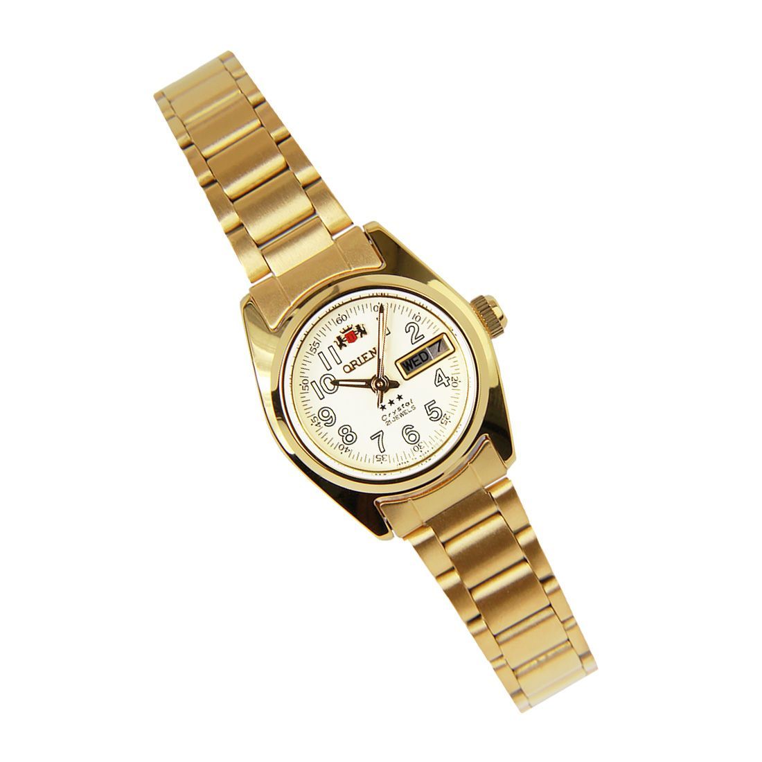 Orient Crystal Ladies 3 Stars Gold SNQ0A021C8 NQ0A021C Stainless Steel Fashion -Orient