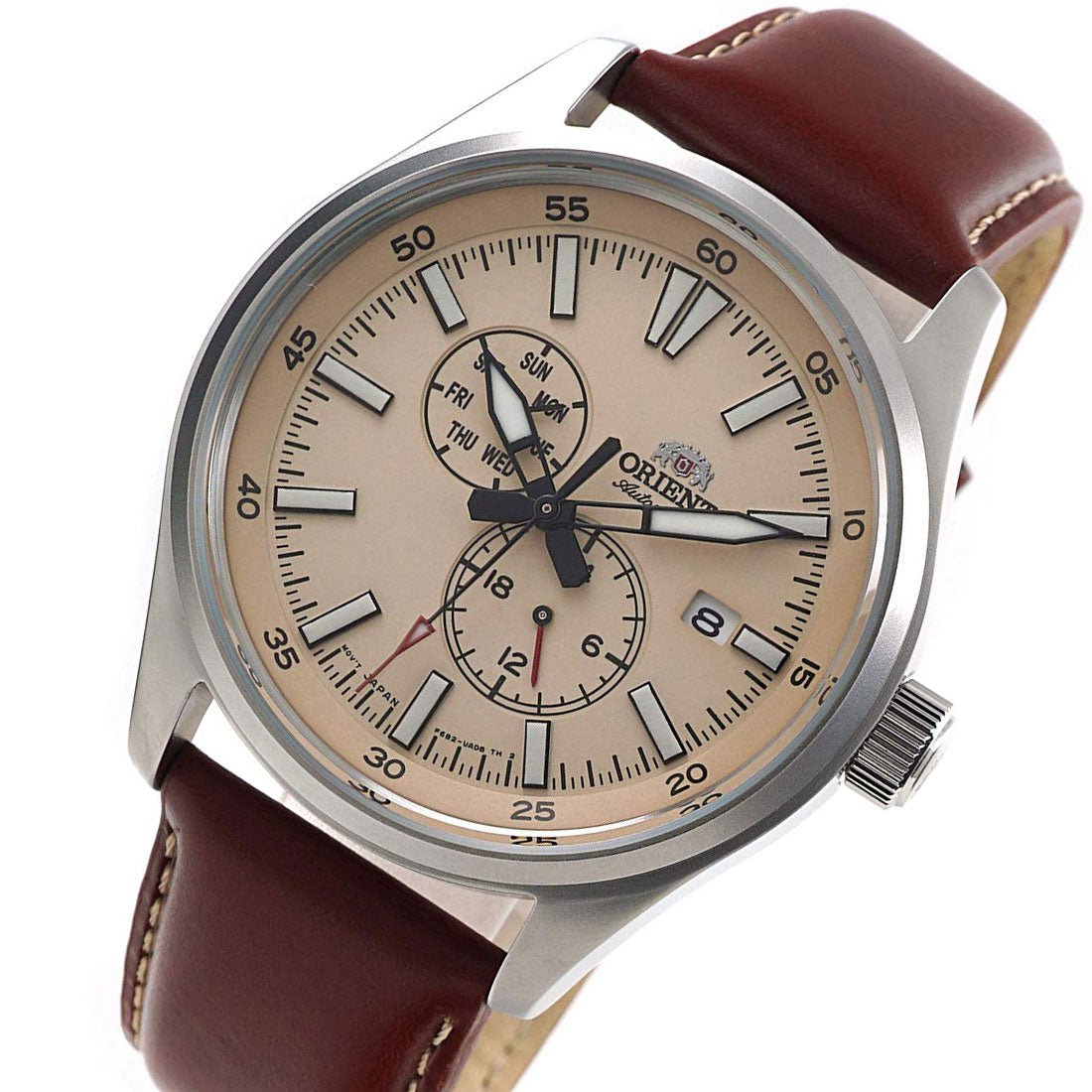 Orient Defender II Mechanical RA-AK0405Y10B RA-AK0405Y Leather Analog Watch -Orient