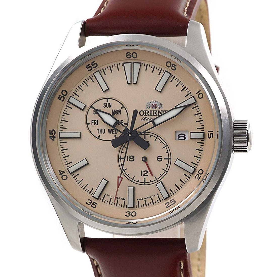 Orient Defender II Mechanical RA-AK0405Y10B RA-AK0405Y Leather Analog Watch -Orient