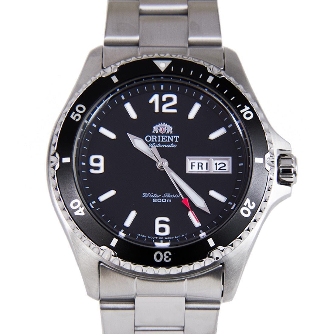 Orient FAA02001B9 AA02001B Mako II Mechanical Black Dial Diving Watch -Orient