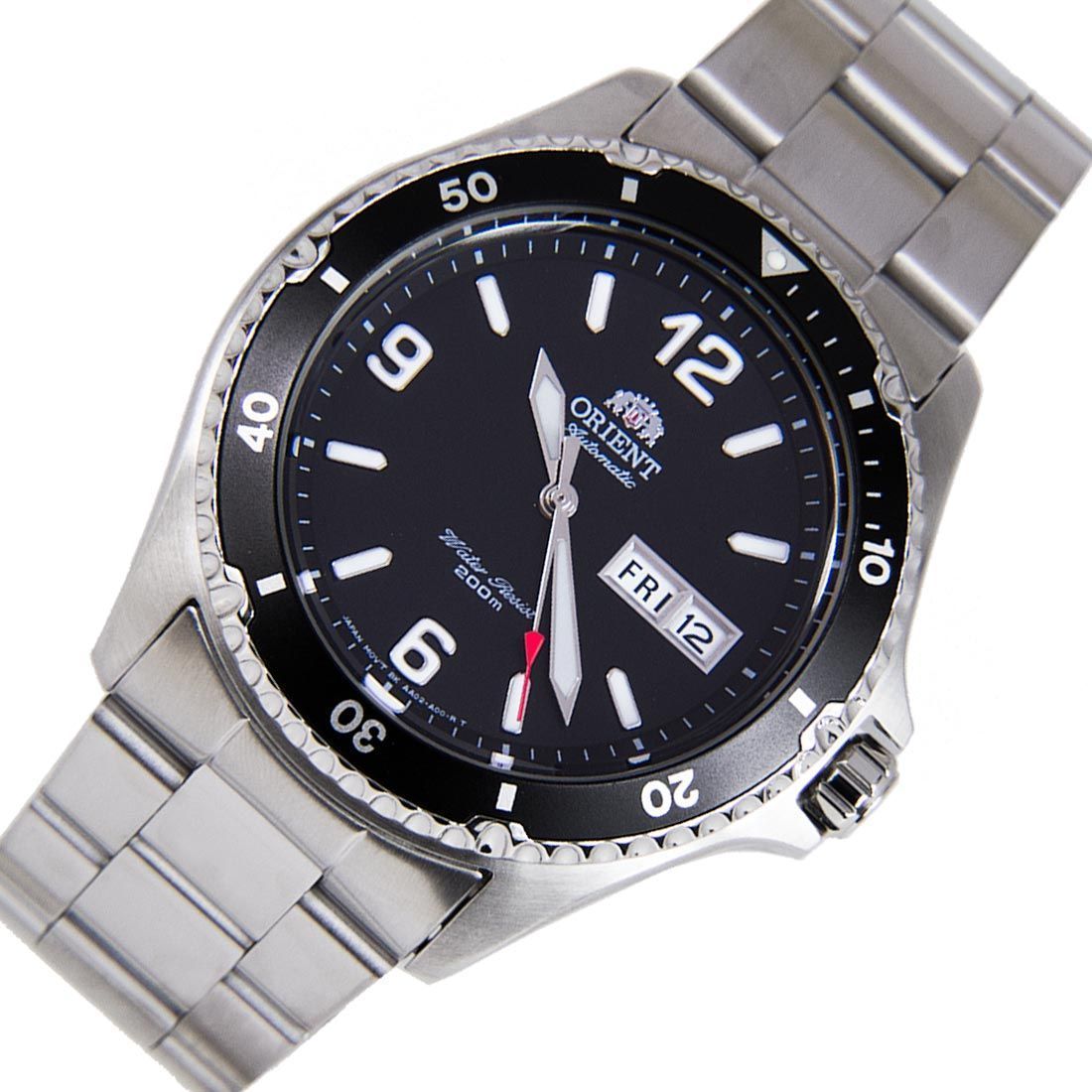 Orient FAA02001B9 AA02001B Mako II Mechanical Black Dial Diving Watch -Orient