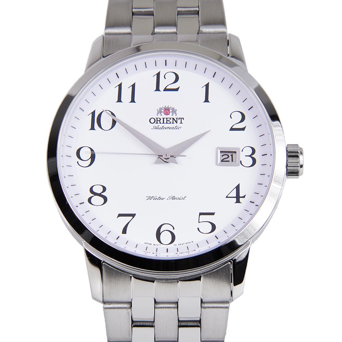 Orient FER2700DW0 ER2700DW Mechanical White Dial Mens Stainless Steel Watch -Orient