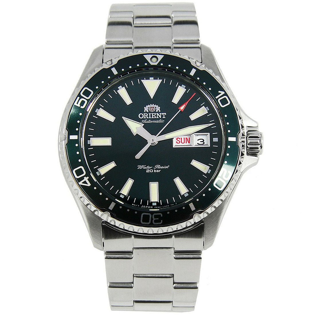 Orient Kamasu RA-AA0004E19B RA-AA0004E Mako II Mechanical Green Dial Diving Watch -Orient