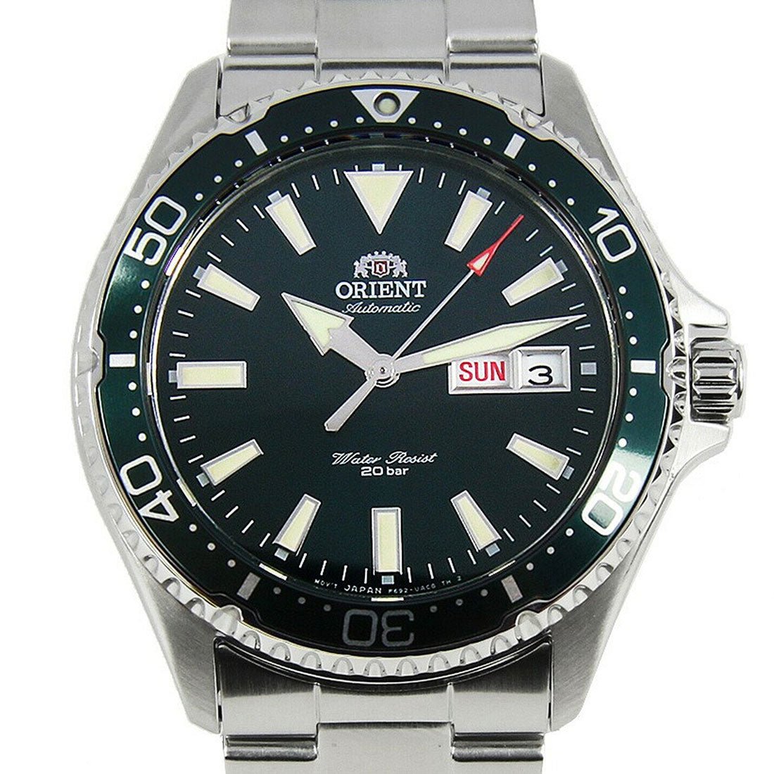Orient Kamasu RA-AA0004E19B RA-AA0004E Mako II Mechanical Green Dial Diving Watch -Orient
