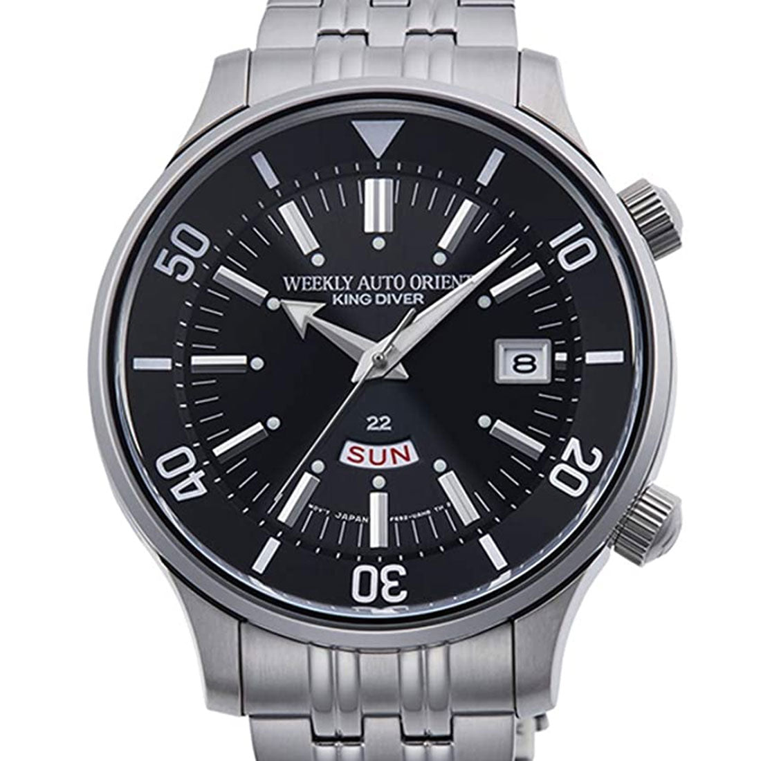 Orient King Diver Weekly Automatic RA-AA0D01B1HB RA-AA0D01B Black Dial Watch -Orient