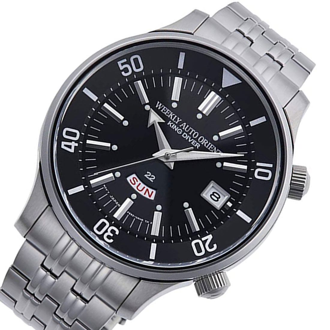 Orient King Diver Weekly Automatic RA-AA0D01B1HB RA-AA0D01B Black Dial Watch -Orient
