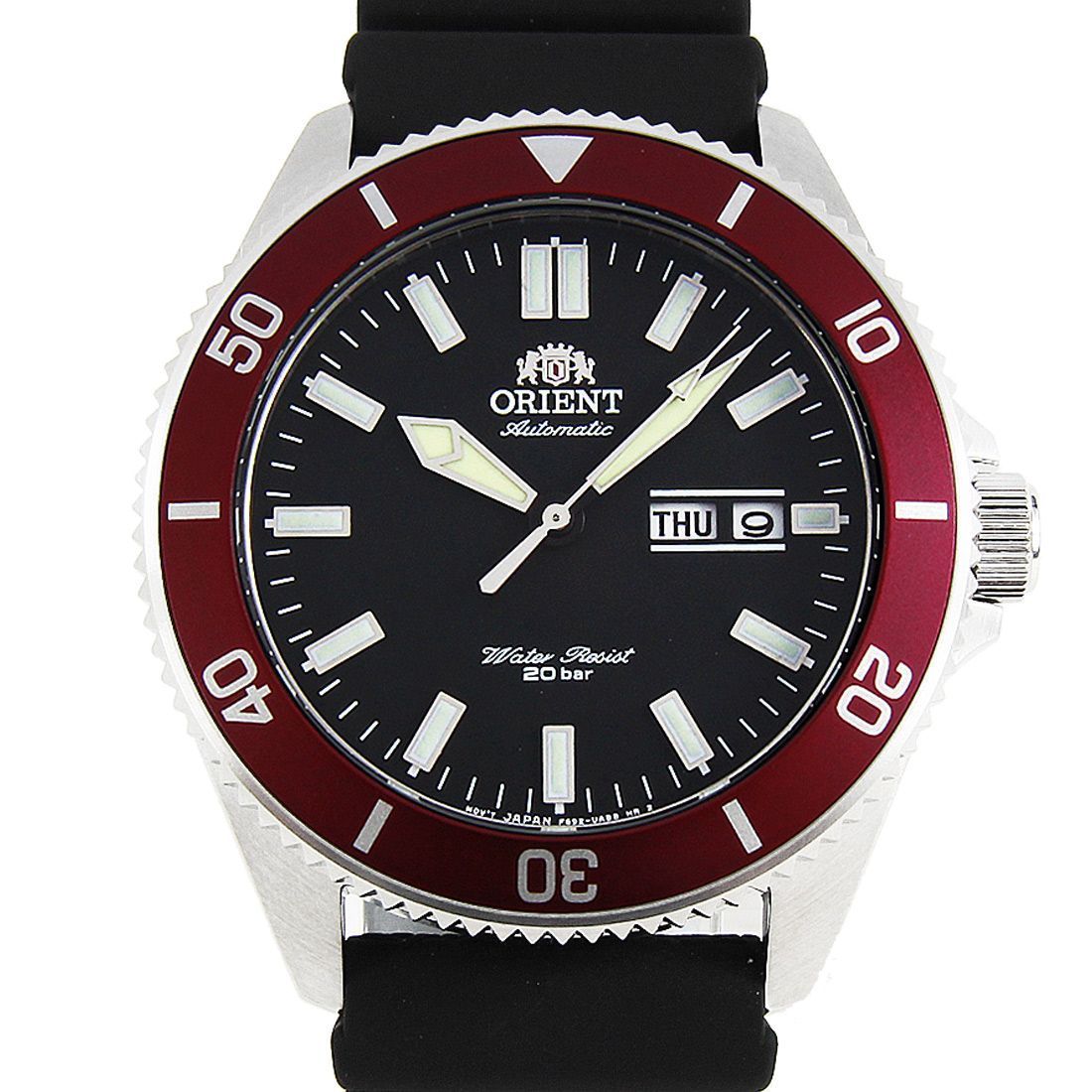 Orient Mako III Automatic RA-AA0011B19B RA-AA0011B Black Rubber Divers Watch -Orient