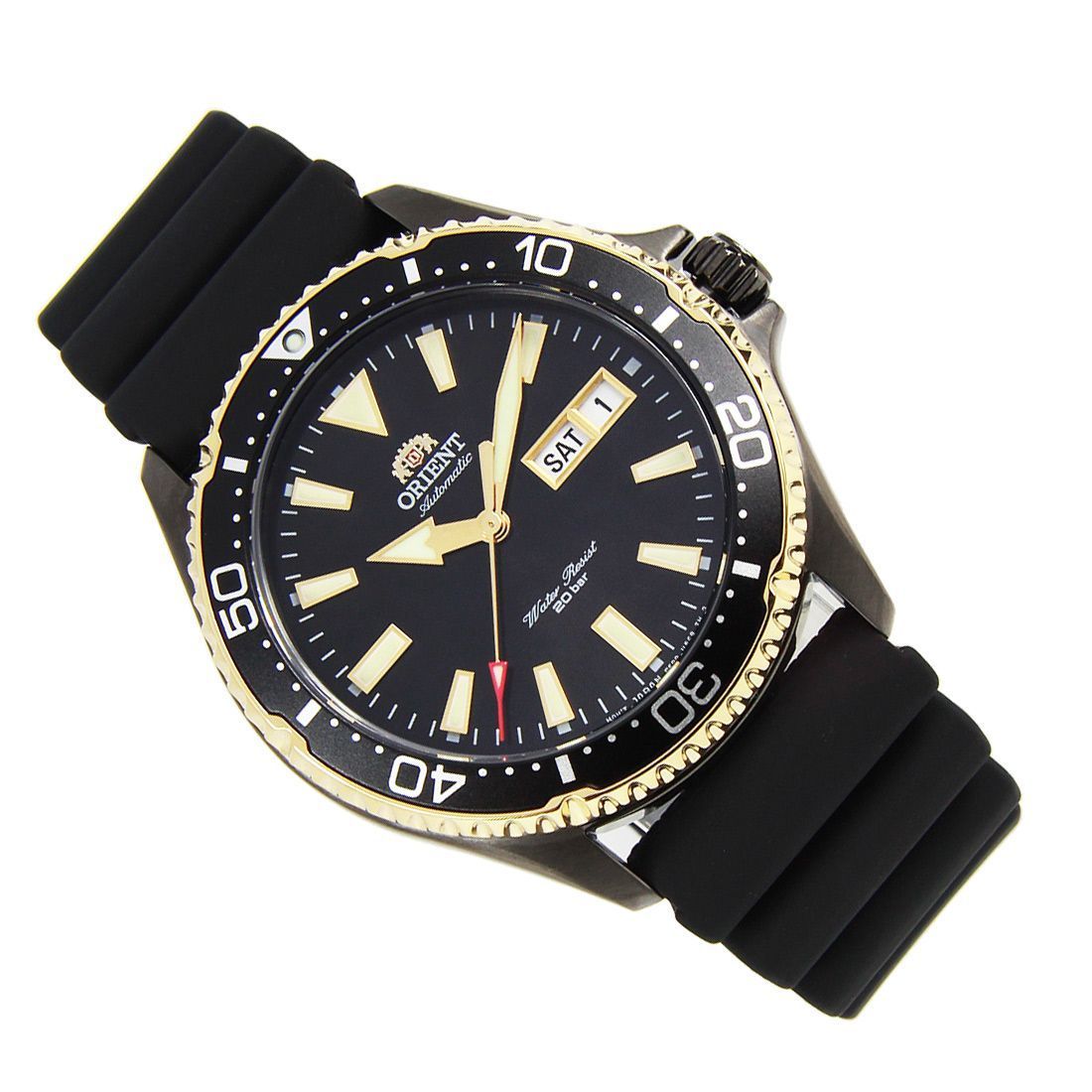 Orient Mako III Mechanical RA-AA0005B19B RA-AA0005B Black Rubber Dive Watch -Orient