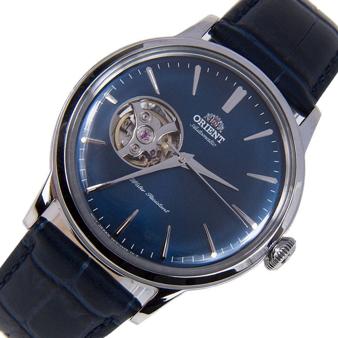 Orient Mechanical Blue Open Heart RA-AG0005L10B RA-AG0005L Leather Watch -Orient