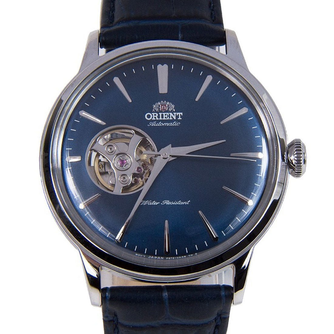 Orient Mechanical Blue Open Heart RA-AG0005L10B RA-AG0005L Leather Watch -Orient