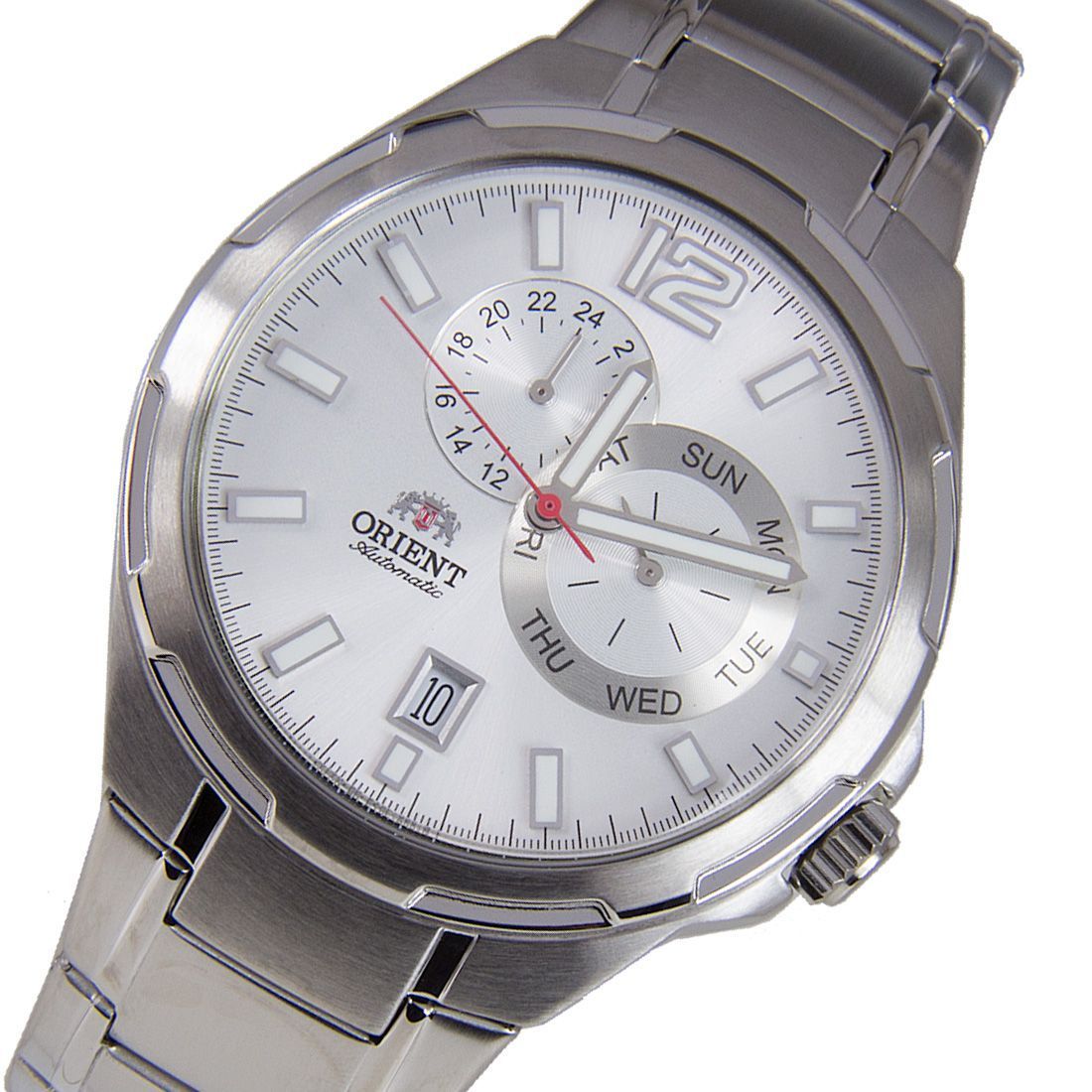 Orient Mechanical ET0L002W Silver Analog Sub Dial Stainless Steel Watch -Orient