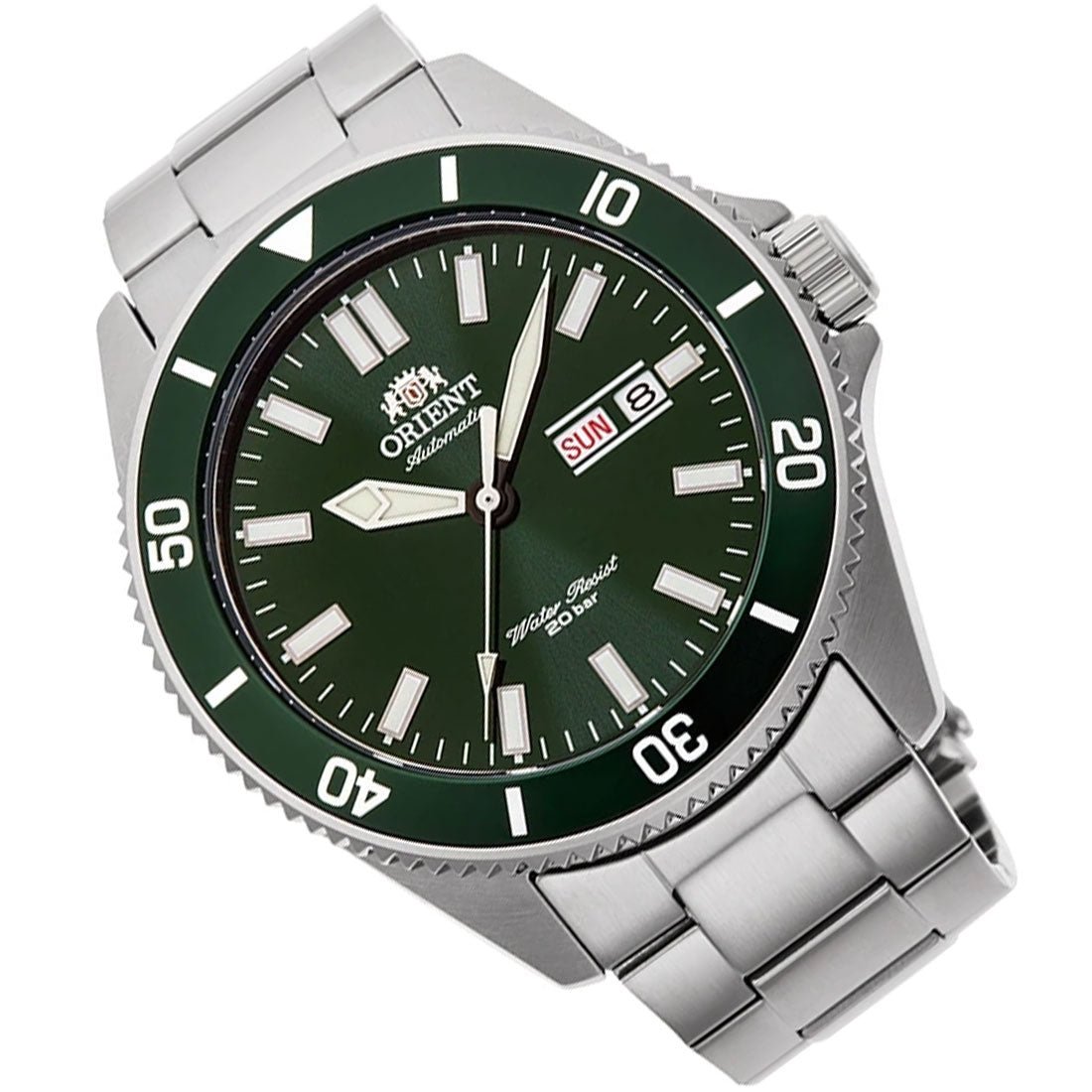 Orient Mechanical Green Dial RA-AA0914E19B RA-AA0914E Stainless Sports Watch -Orient