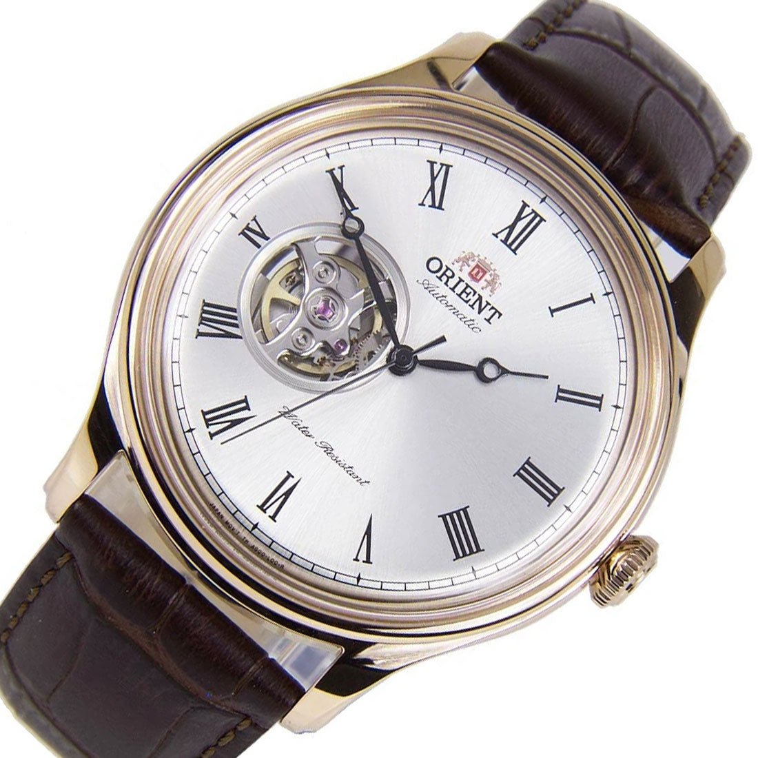 Orient Open Heart Dial FAG00002W0 AG00002W Mechanical Leather Watch -Orient