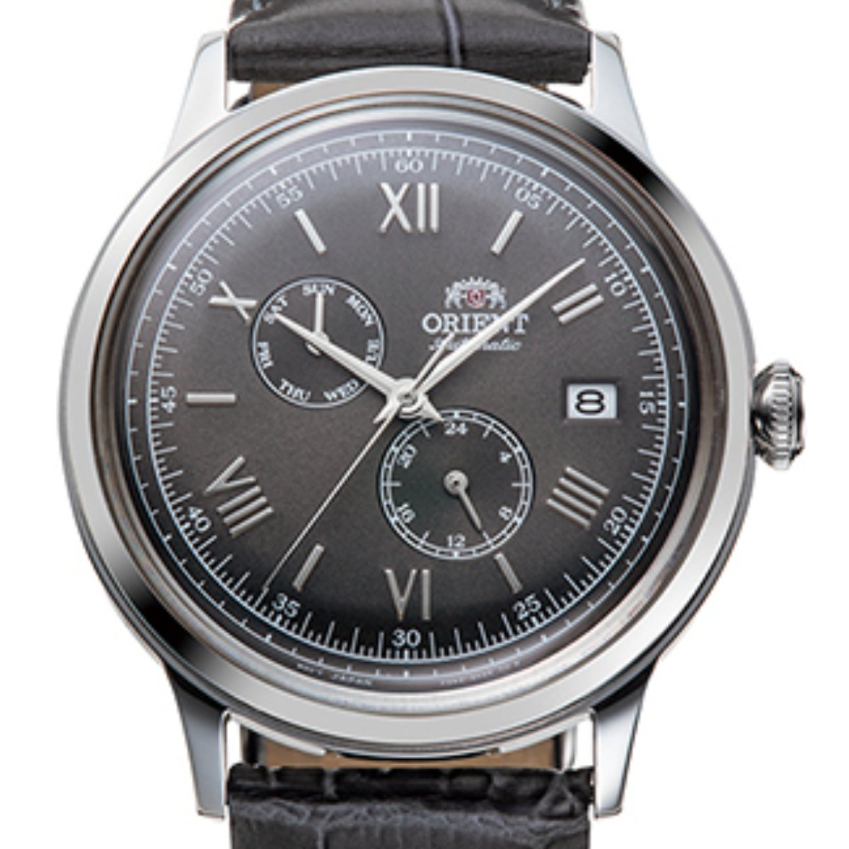 Orient RA-AK0704N10B RA-AK0704N Bambino Version 8 Classic Grey Dial Watch -Orient