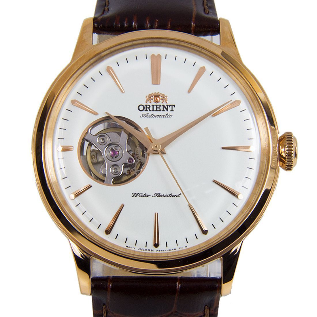 Orient Semi Skeleton Mechanical RA-AG0003S RA-AG0003S10B Mens Leather Watch -Orient