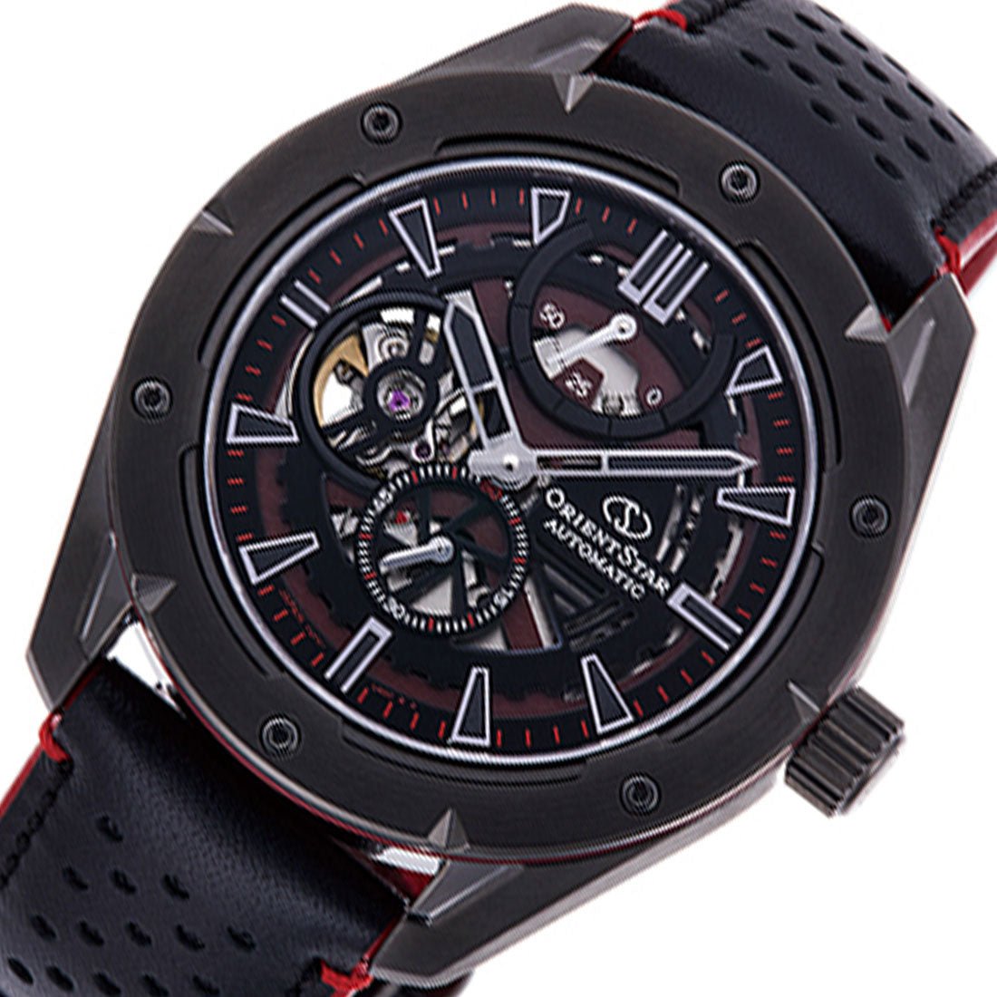 Orient Star Black Skeleton Avant Garde RE-AV0A03B RE-AV0A03B00B Automatic Watch -Orient