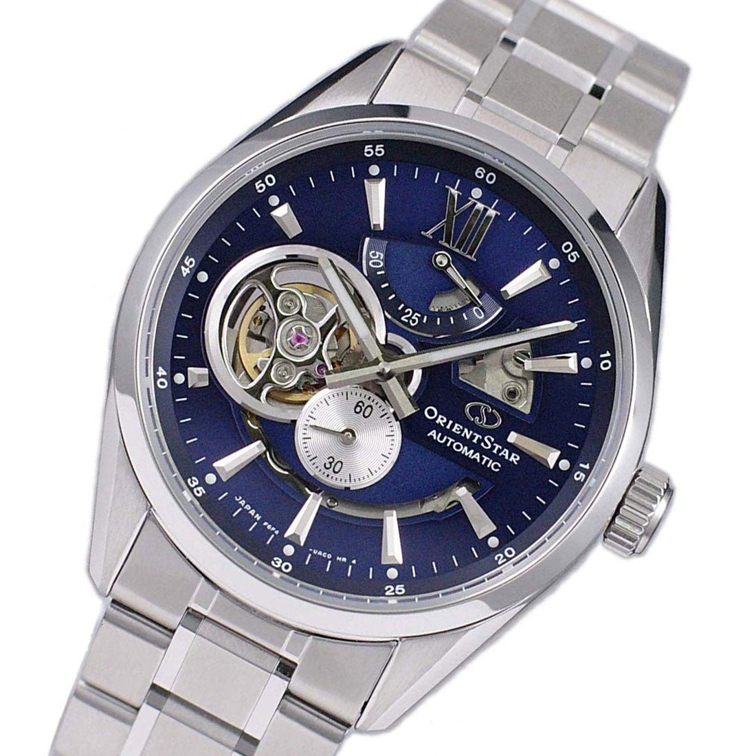 Orient Star Blue Semi Skeleton RE-AV0003L00B RE-AV0003L Watch -Orient