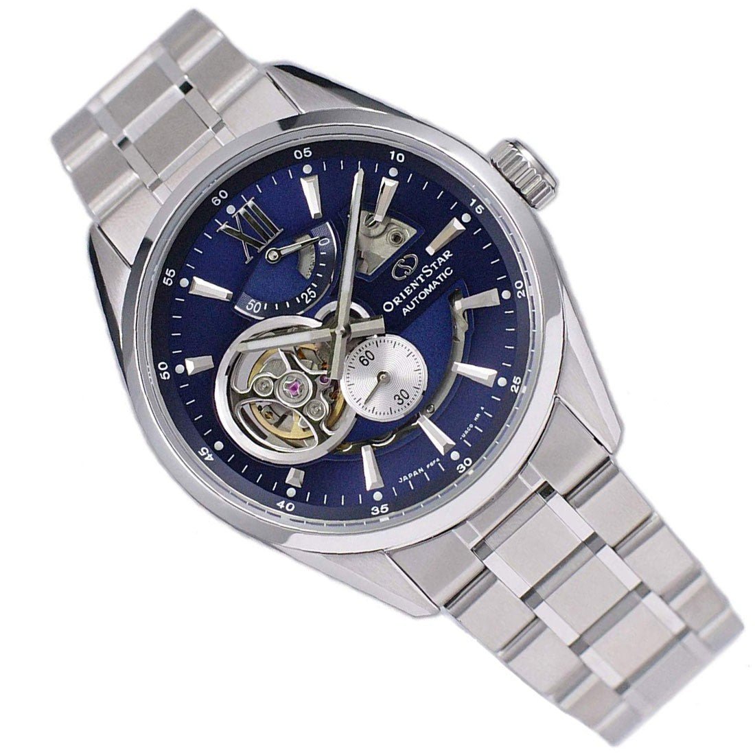 Orient Star Blue Semi Skeleton RE-AV0003L00B RE-AV0003L Watch -Orient