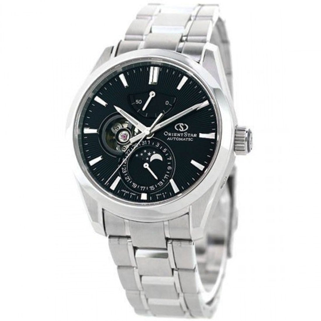 Orient Star Moon Phase Black Dial Classic Watch RE-AY0001B RE-AY0001B00B -Orient