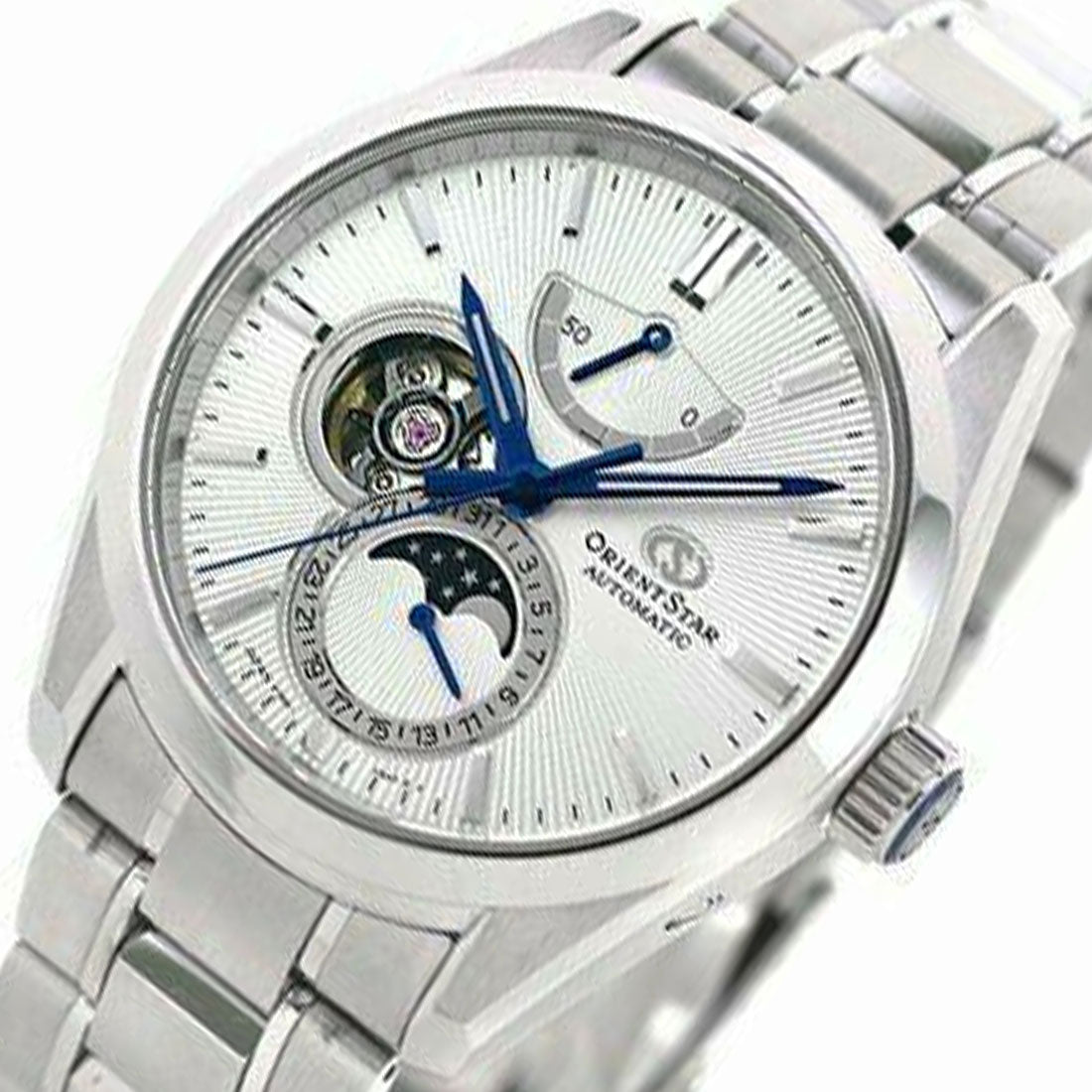 Orient Star Moon Phase White Dial Classic Watch RE-AY0002S RE-AY0002S00B -Orient