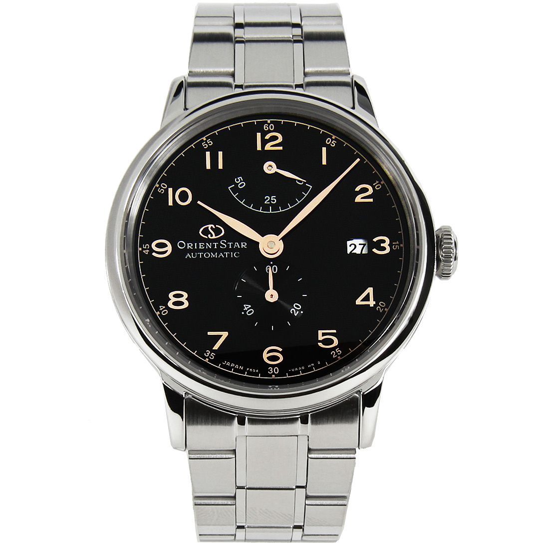 Orient Star Power Reserve Black Dial RE-AW0001B RE-AW0001B00B Stainless Watch -Orient