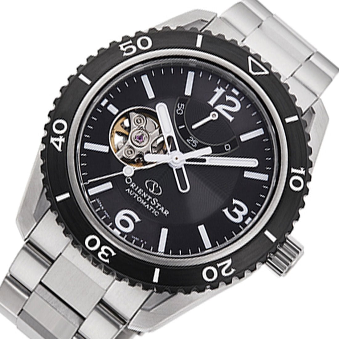 Orient Star RE-AT0101B RE-AT0101B00B Black Dial Stainless Steel Watch -Orient