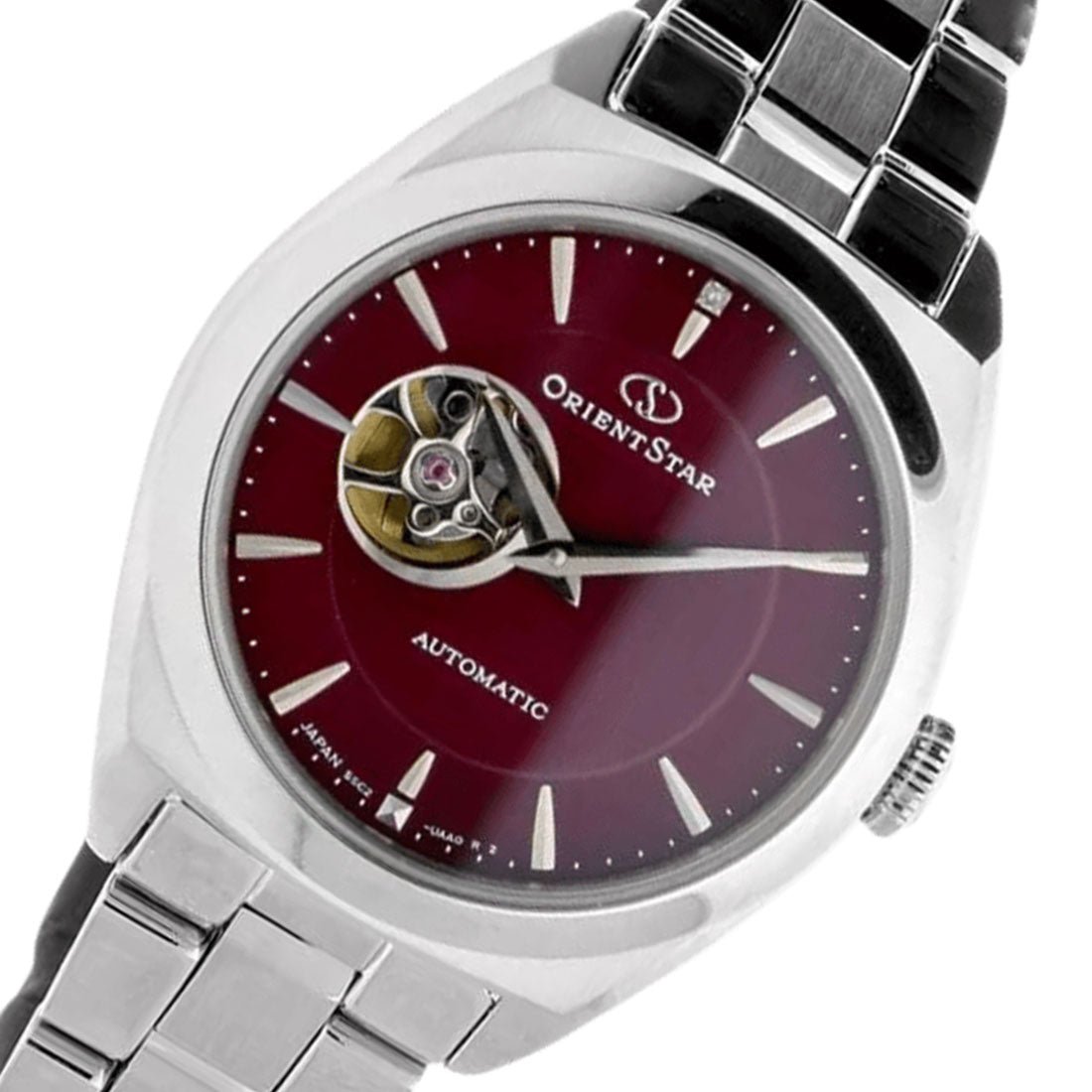 Orient Star Womens Maroon Open Heart Dial Watch RE-ND0102R00B RE-ND0102R -Orient