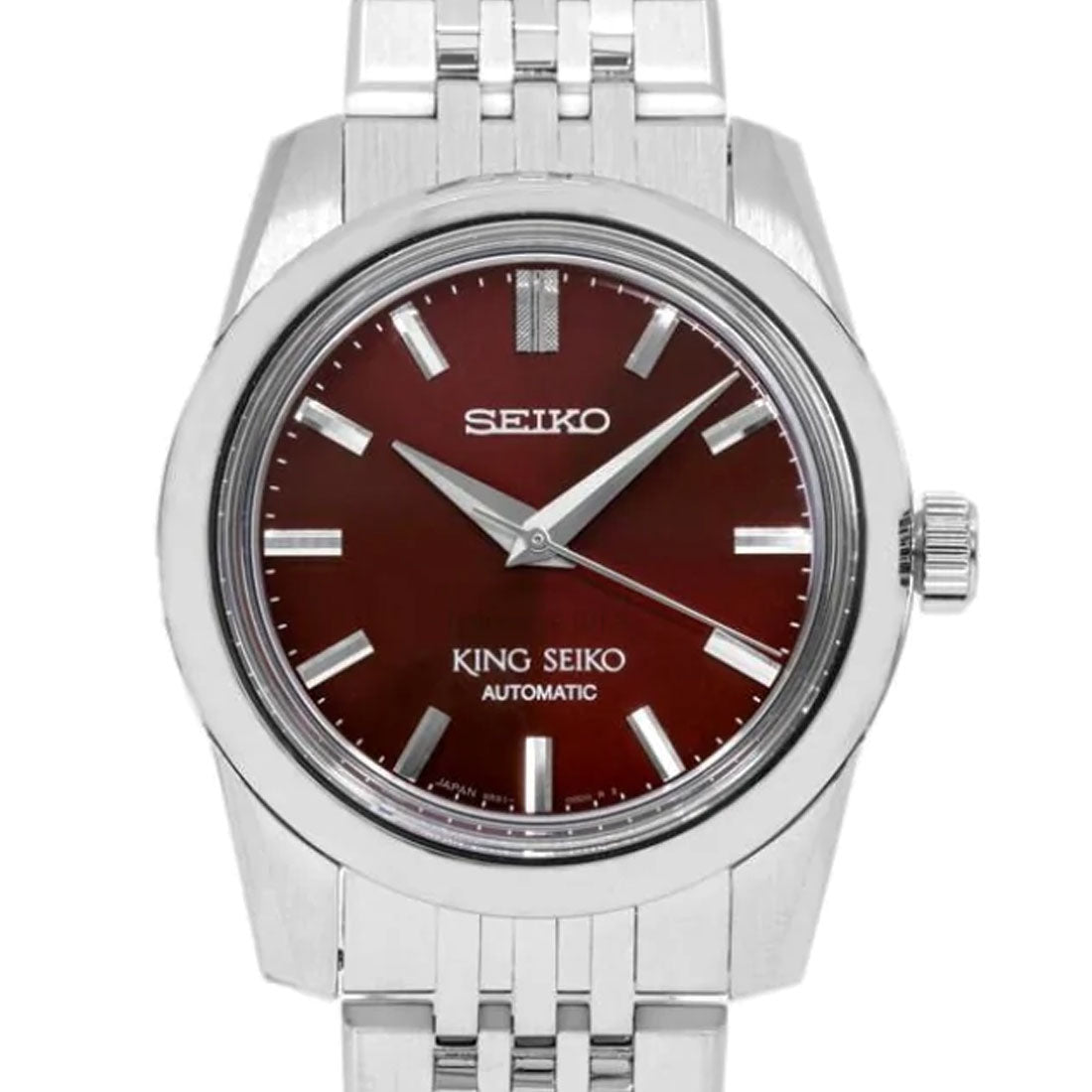 King Seiko Automatic Red Dial SPB287 SPB287J1 SPB287J Stainless Steel Watch -Seiko