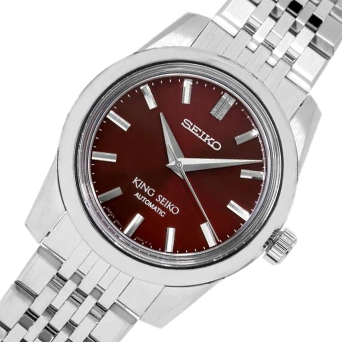 King Seiko Automatic Red Dial SPB287 SPB287J1 SPB287J Stainless Steel Watch -Seiko