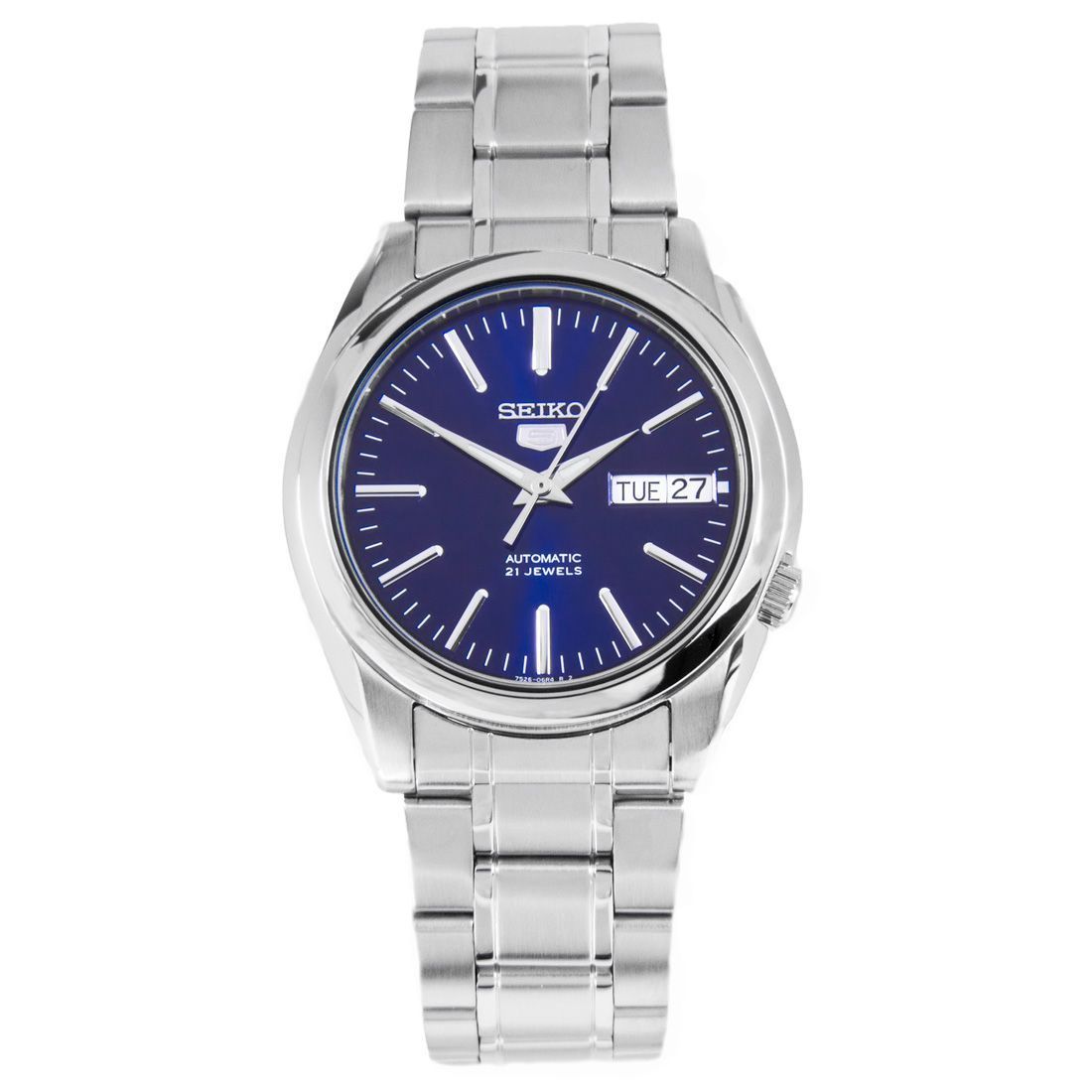 Seiko 5 Automatic Blue Dial SNKL43K1 SNKL43 SNKL43K Stainless Steel Watch -Seiko