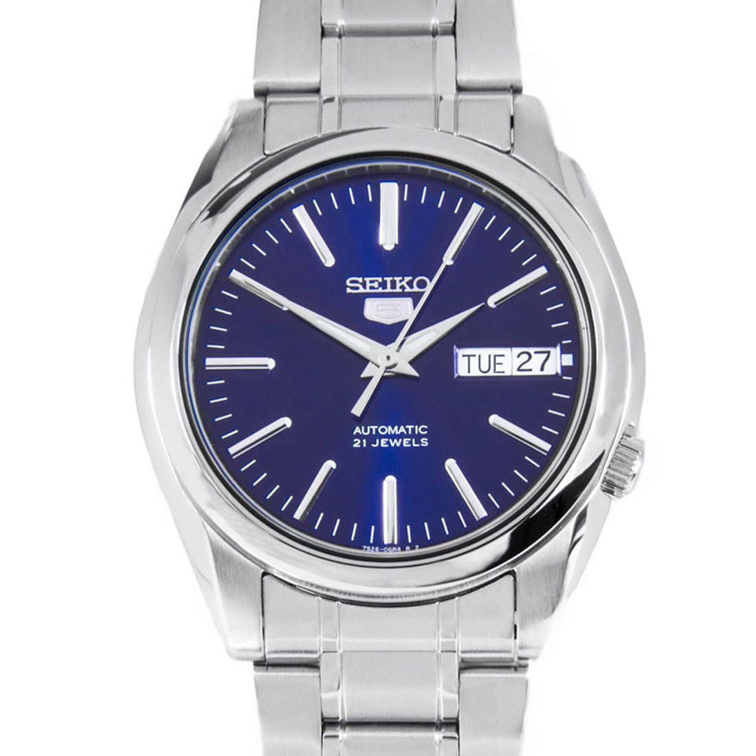 Seiko 5 Automatic Blue Dial SNKL43K1 SNKL43 SNKL43K Stainless Steel Watch -Seiko