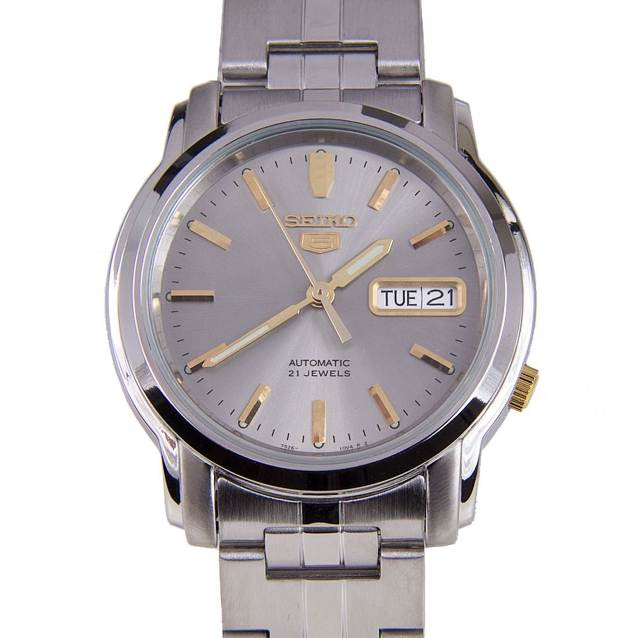 Seiko 5 Automatic SNKK67K1 SNKK67 SNKK67K Grey Dial Watch -Seiko