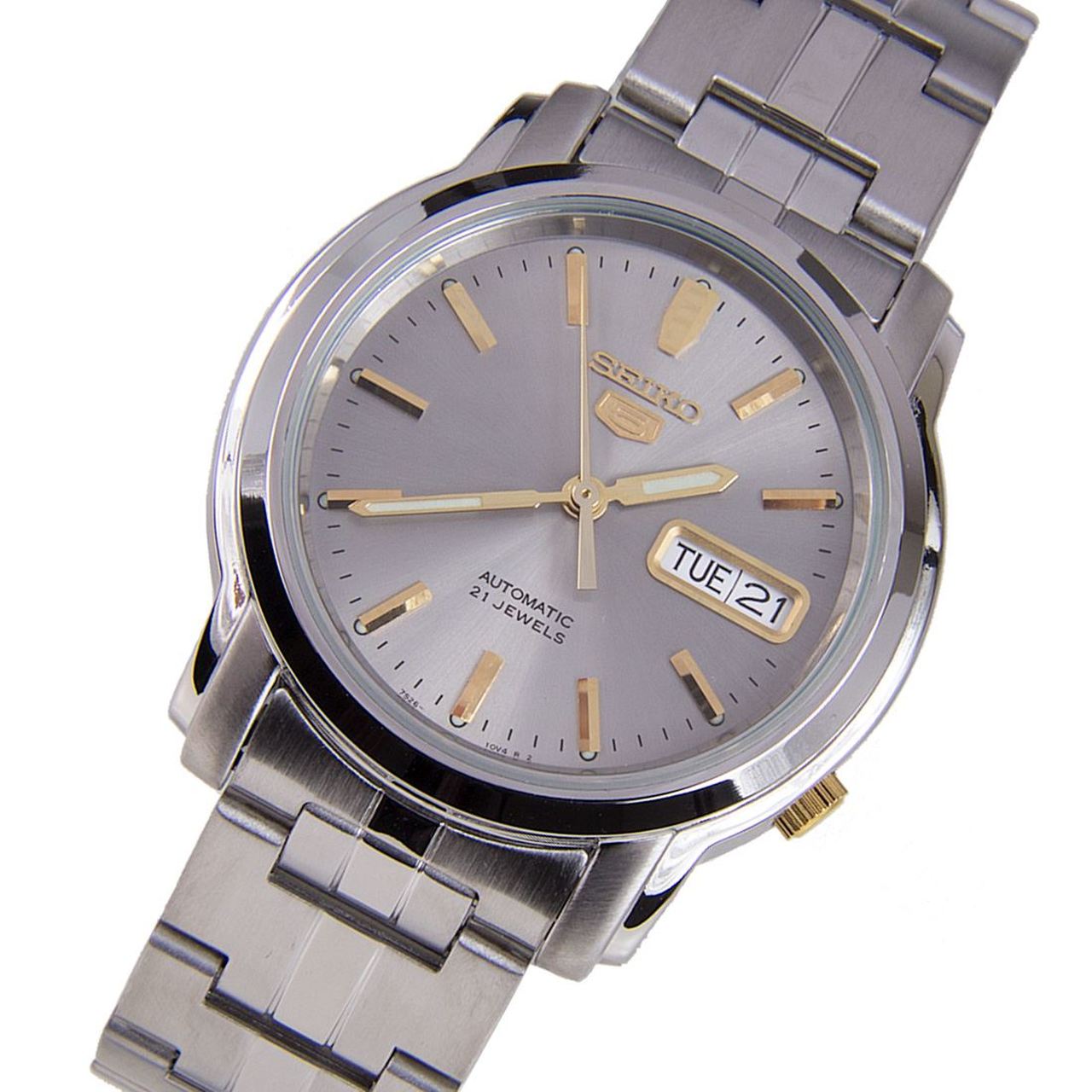 Seiko 5 Automatic SNKK67K1 SNKK67 SNKK67K Grey Dial Watch -Seiko