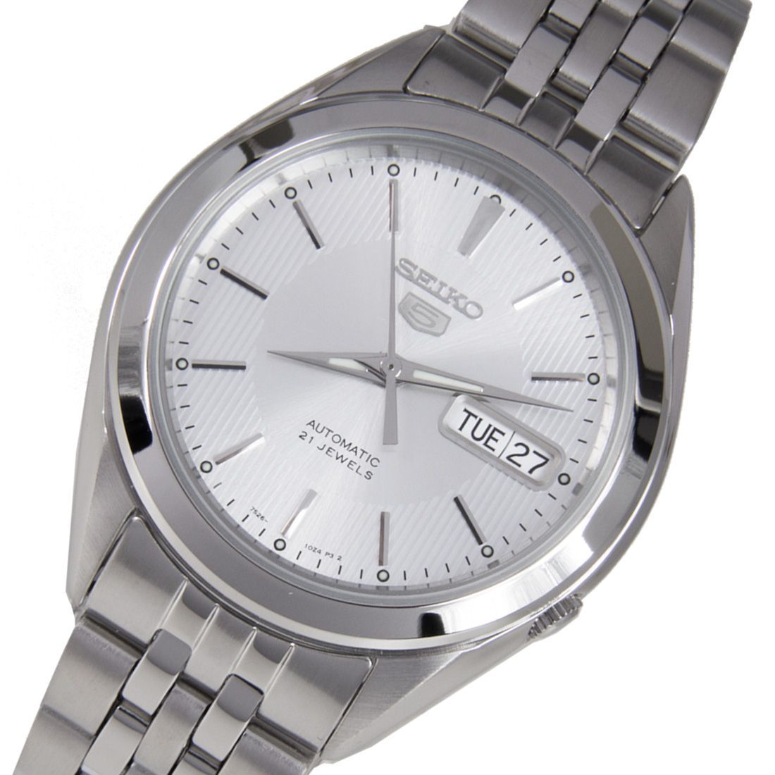Seiko 5 Automatic SNKL15K1 SNKL15 SNKL15K Silver Watch -Seiko