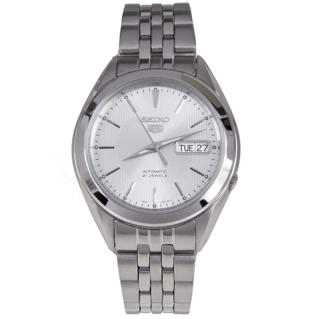 Seiko 5 Automatic SNKL15K1 SNKL15 SNKL15K Silver Watch -Seiko