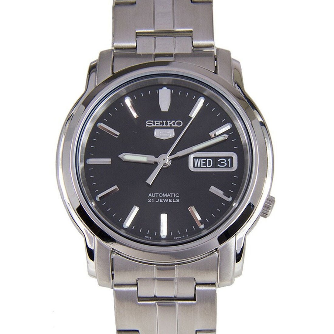 Seiko 5 Black Dial Automatic SNKK71K1 SNKK71 SNKK71K Watch -Seiko