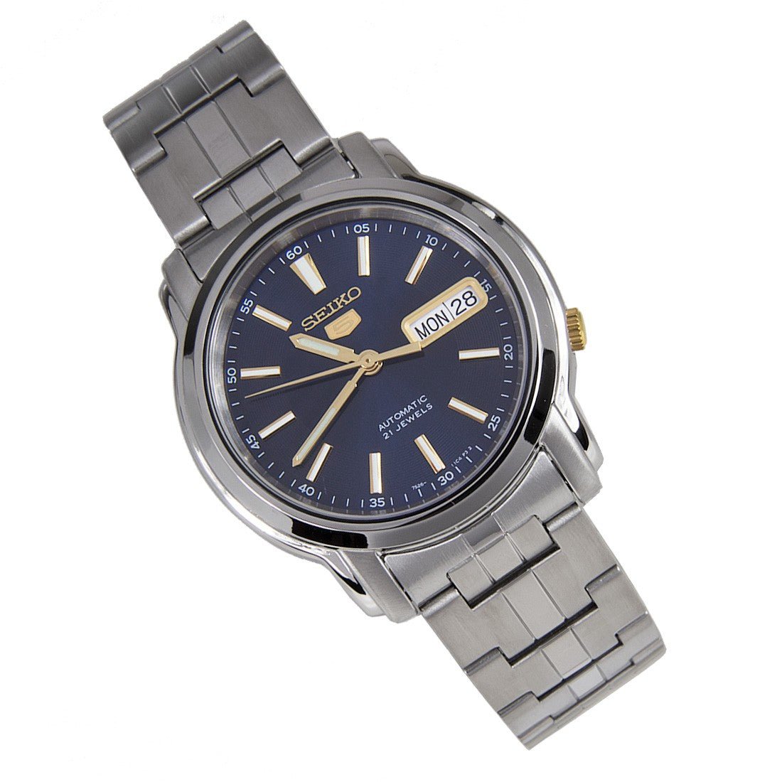 Seiko 5 Blue Dial Analog SNKL79K1 SNKL79 SNKL79K Casual Watch -Seiko